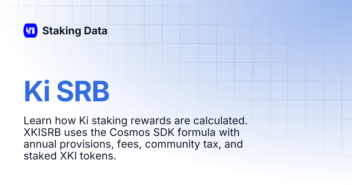 Ki SRB | Staking Data