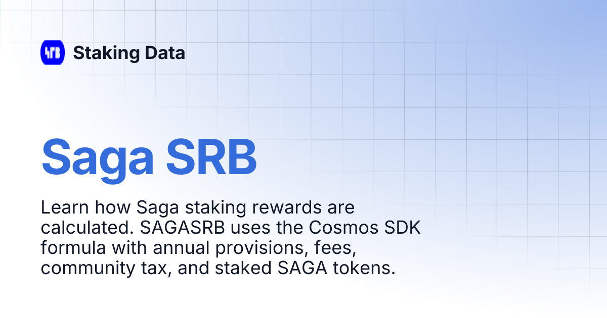 Saga SRB | Staking Data