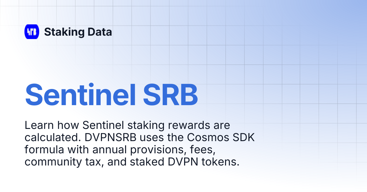 Sentinel SRB | Staking Data