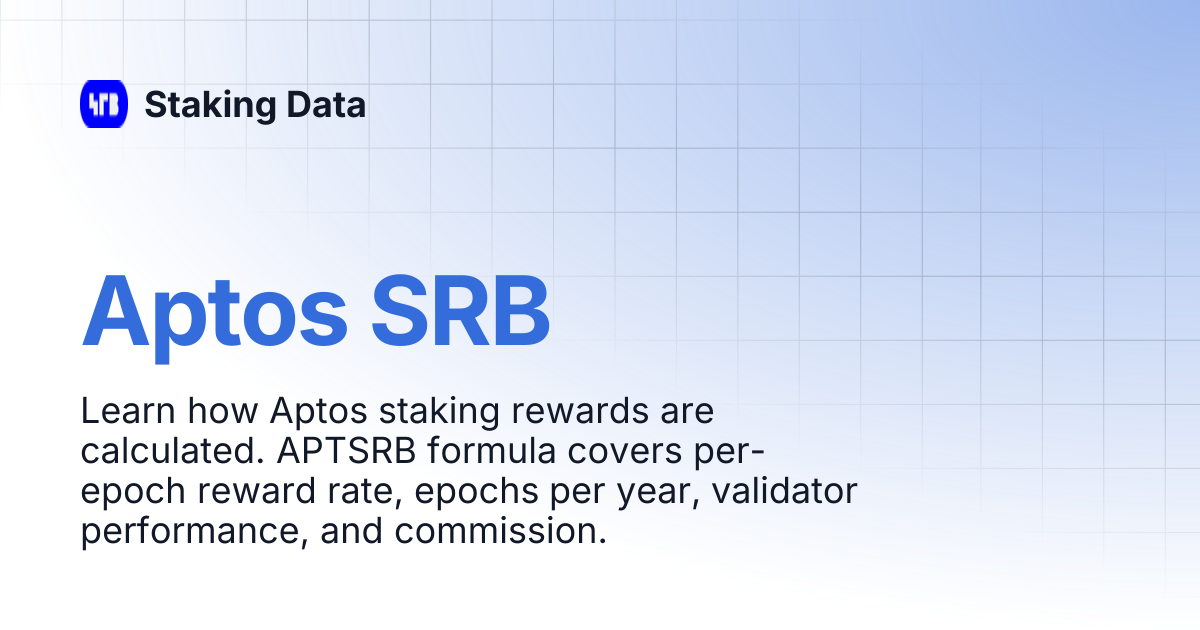 Aptos SRB | Staking Data