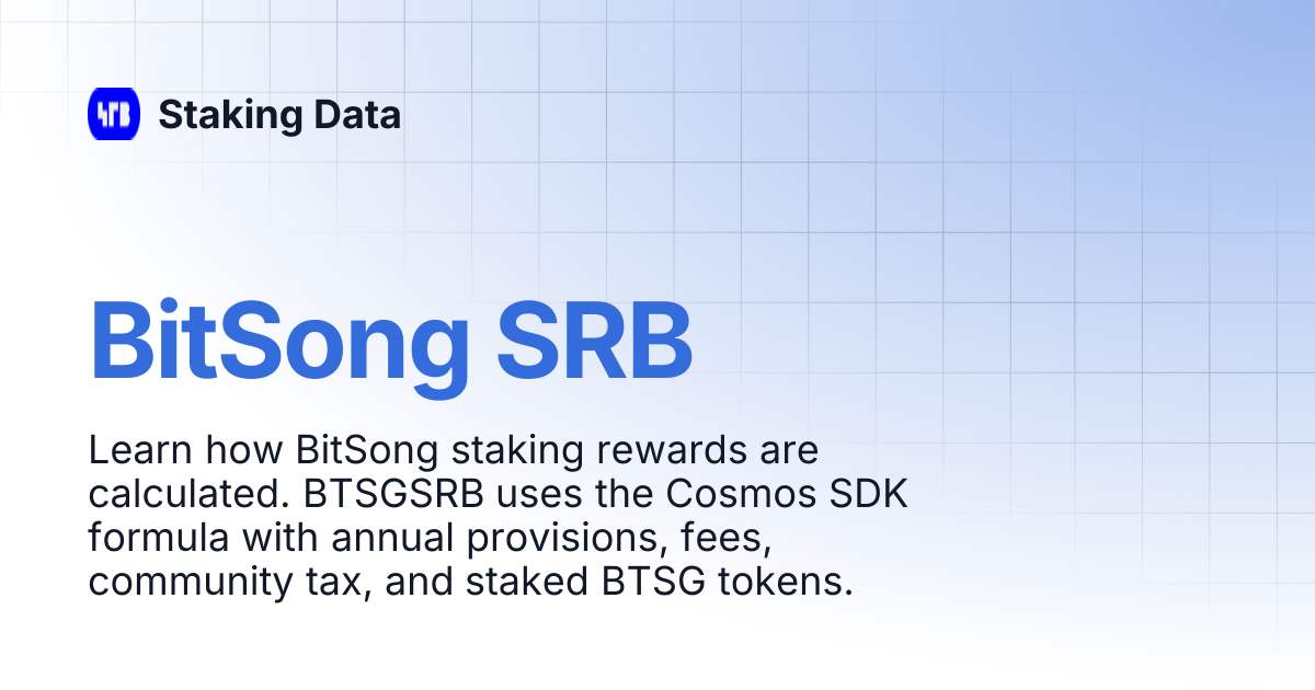 BitSong SRB | Staking Data